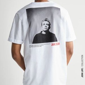 Zara Men's James Dean Inc. White T-shirt